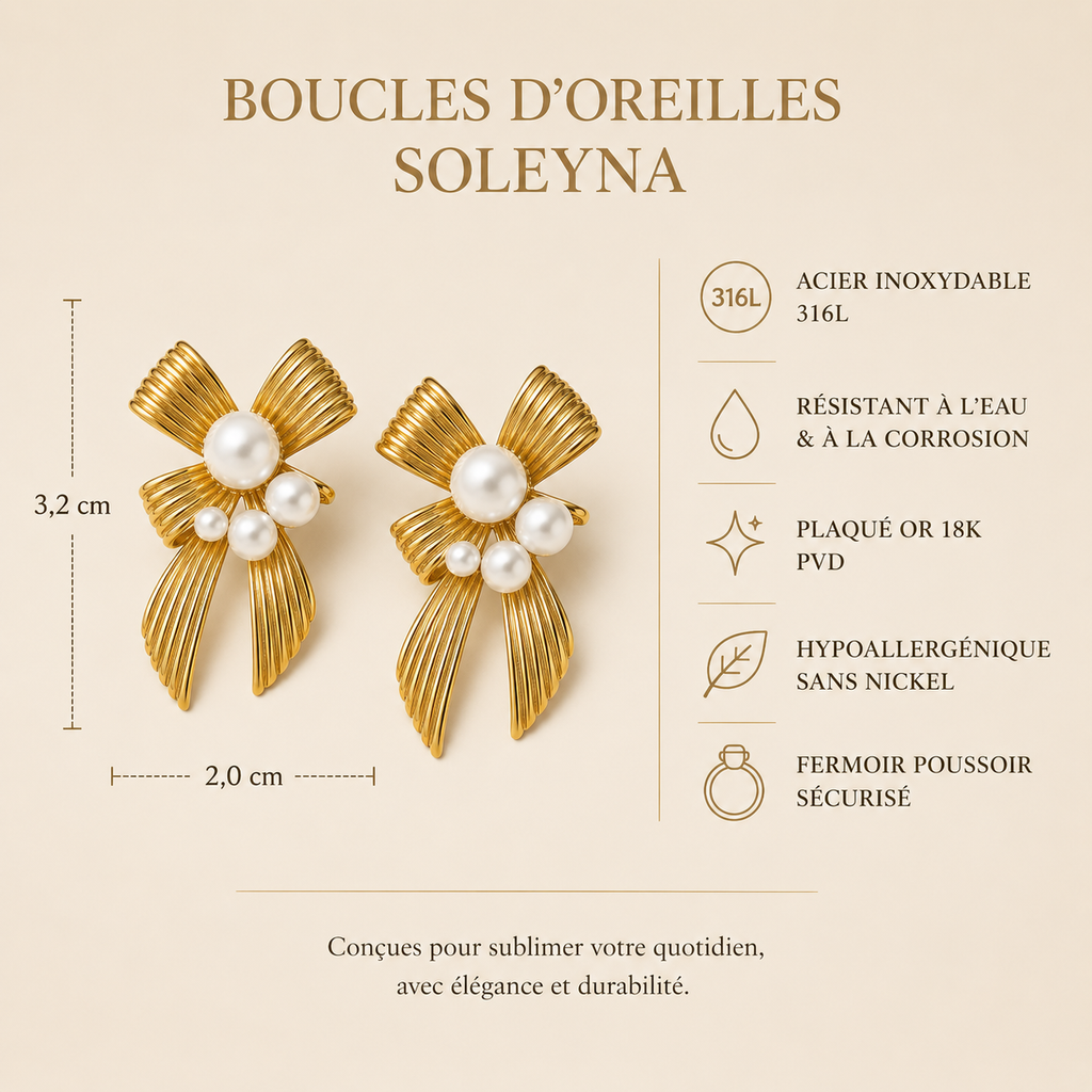 Boucles d’Oreilles CALISTA — SOLEYNA