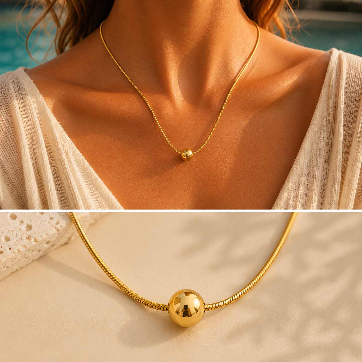Collier Soléa Doré — SOLEYNA
