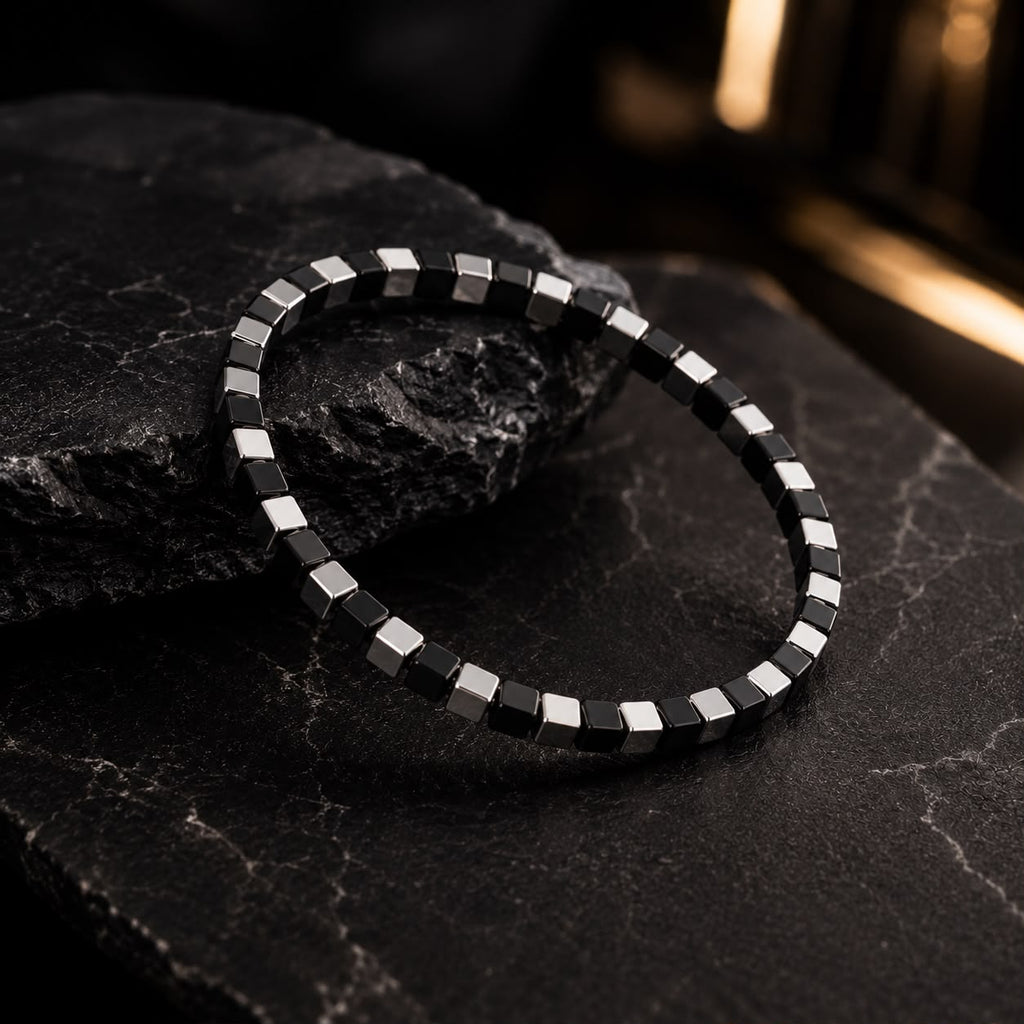 Bracelet Homme Signature Onyx Noir