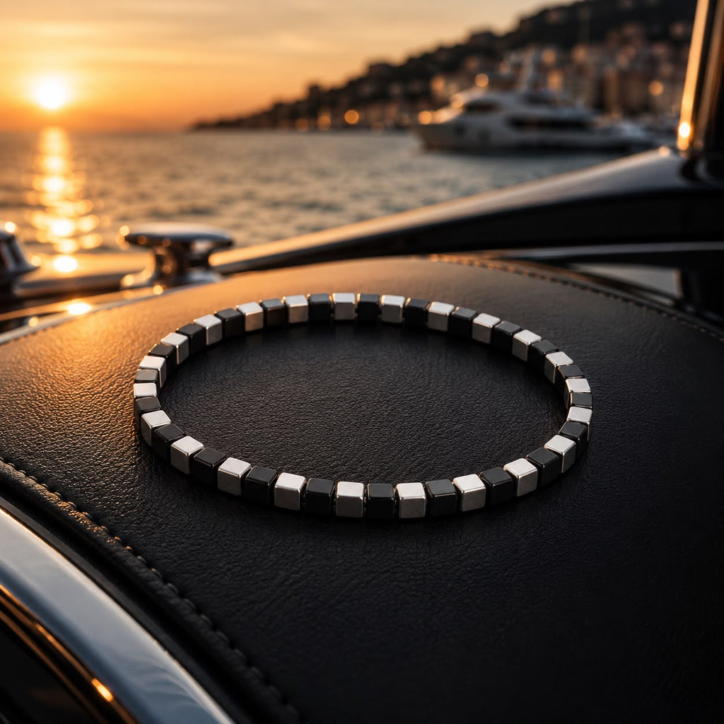 Bracelet Homme Signature Onyx Noir