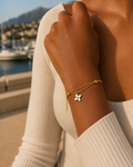 Bracelet Fleur Dorée – Acier Inoxydable 316L