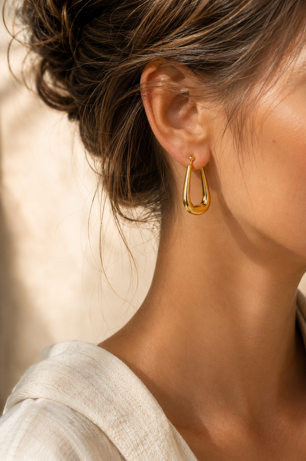 Boucles d’Oreilles Dorées MONA — SOLEYNA