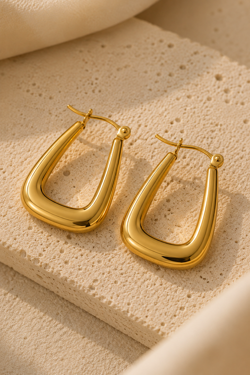 Boucles d’Oreilles Dorées MONA — SOLEYNA